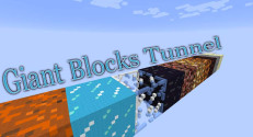 Giant Blocks Tunnel Map 1.12.2, 1.12 for Minecraft